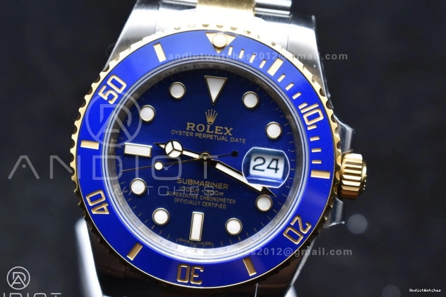 1132 Blue 904L YG Blue Dial VSF Submariner VS 1:1 Edition 116613LB Best Steel Seasonal Ceramic 0918